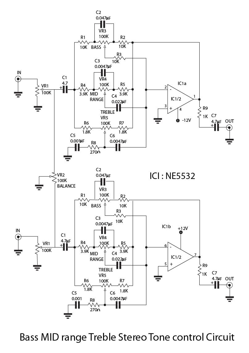 Circuito de pré-amplificador NE5532: Construindo Circuitos Diferentes com este IC Amplificador de Áudio_5